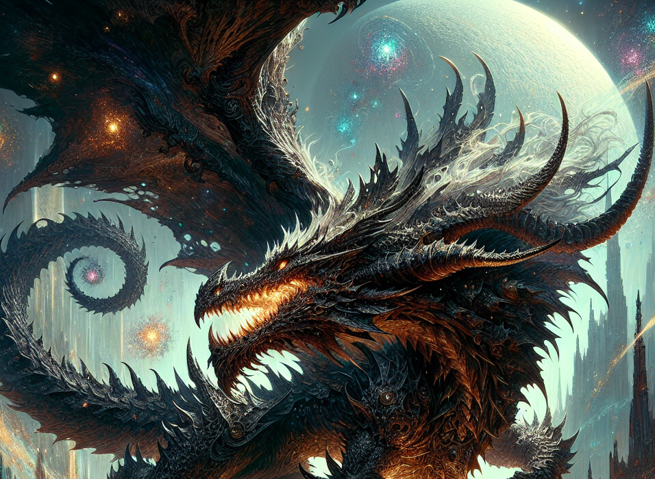 Black dragon tormentor monster dwelling in swamps and sunken ruins