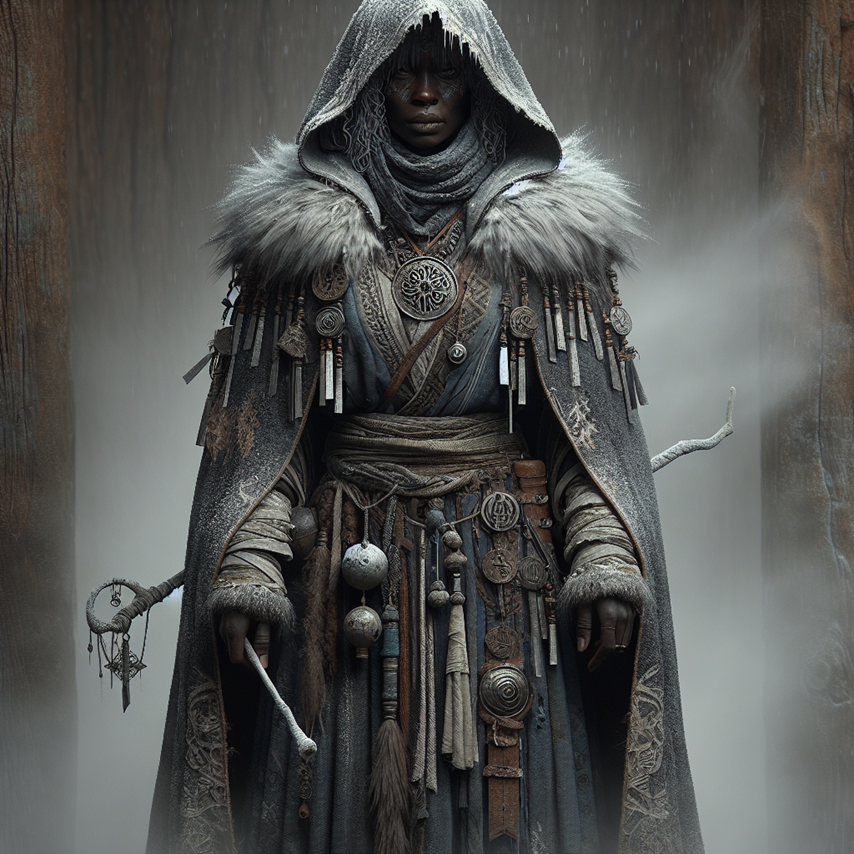 Ice Gate preview scene featuring a cleric that knows more about the Ice Gate.