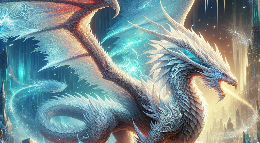 White dragon hunter monster dwelling in mountains and frozen regions